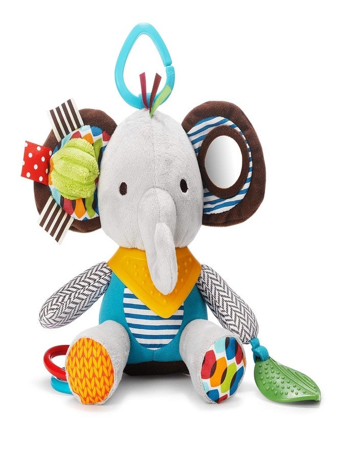 Slipps Soft Toy Baby Activity and Teething Toy with Multi-Sensory Rattle and Textures, Gift for Newborns and Infants (Elephant) - Image 1