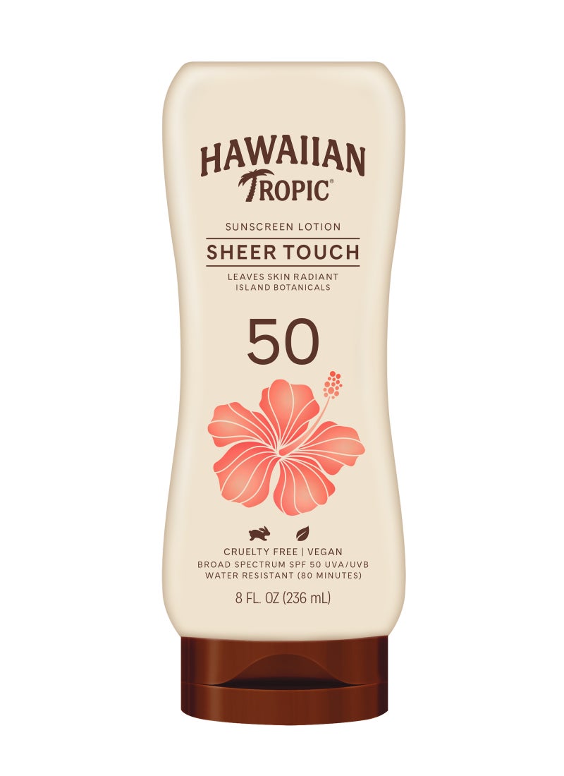 Hawaiian Tropic لوشن لمسة شفافة SPF50