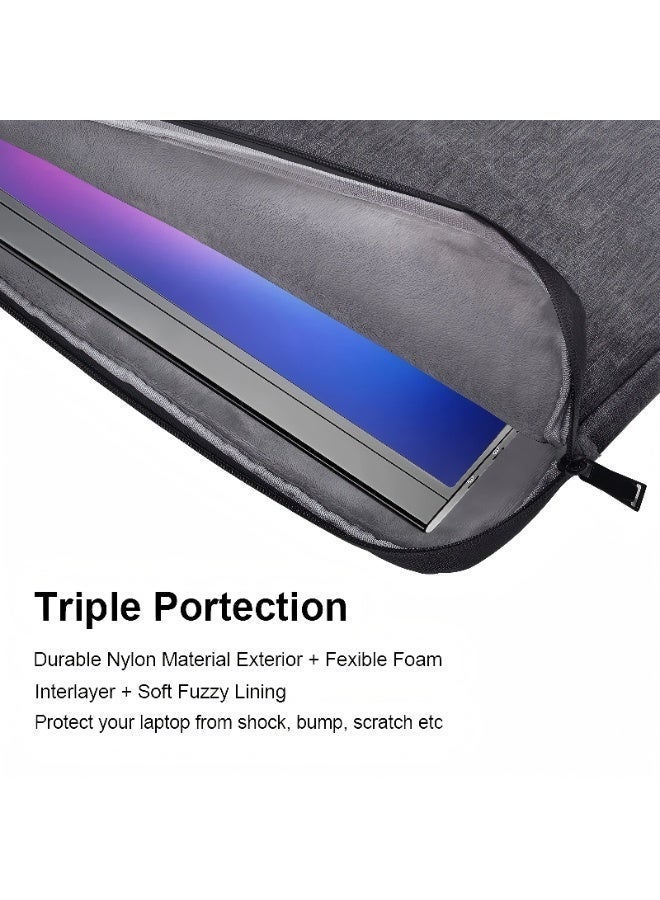 زيريفام كيس كمام الكمبيوتر المحمول 13 بوصة ، كيس كمام الكمبيوتر المحمول ، ماك بوك إير / برو 13 / برو 14 ، ماك بوك إير / برو (M4 / M3 / M2 / M1) 2021-2025 ، كيس مقاوم للماء مع جيب الملحقات - Image 5