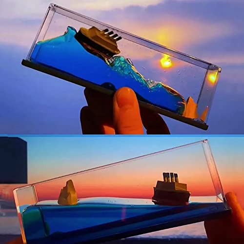 WOLTAX Car Interior Dashboard Decoration, Titanic Wave Cruise Ship, Liquid Wave Cruise Ship Decoration, Nautical Showpiece for Show Piece for Home Decor, Car Dashboard, Living Room, Office - Image 2
