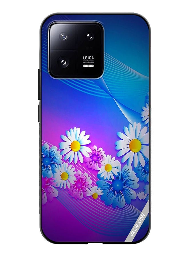 VR CREATIVE Protective Case Cover For Xiaomi 13 Flower Design Multicolour - Image 1