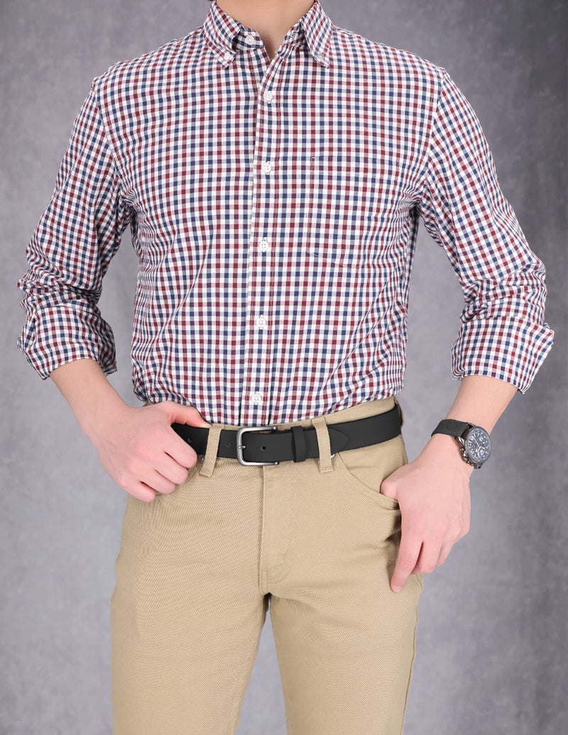 Timberland Men's 35mm Classic Buckle Jean Leather Belts, Black, 32 - Image 3