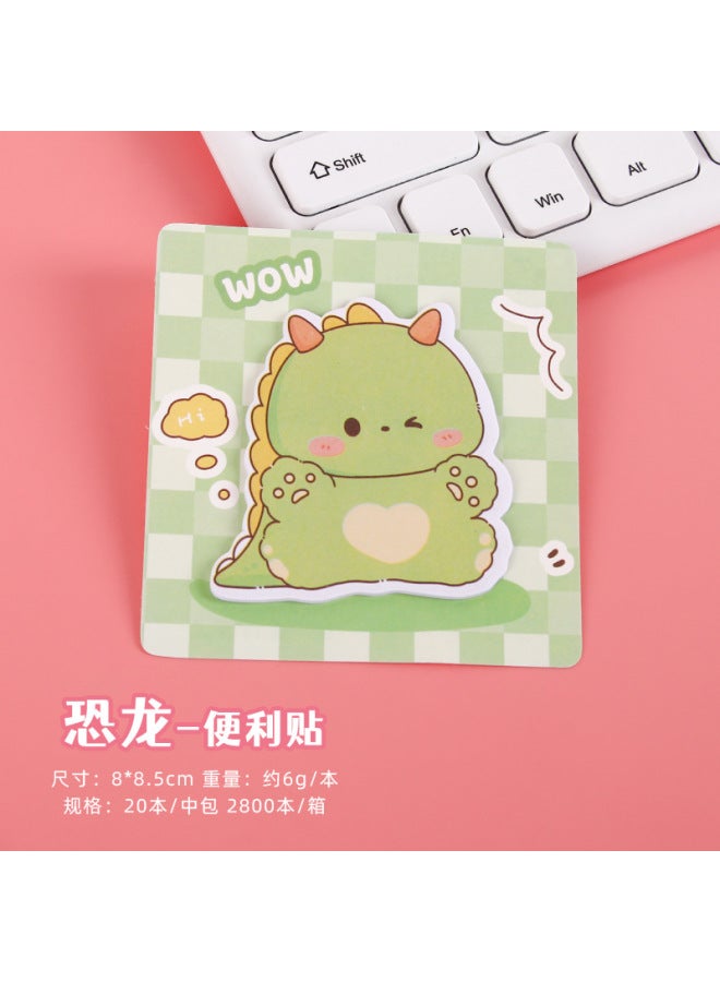 HELPS Cartoon Animal Special-shaped Sticky Notes Customized Style Student Office Notes Message Note Pad Thickeneded Note Paper - Image 1