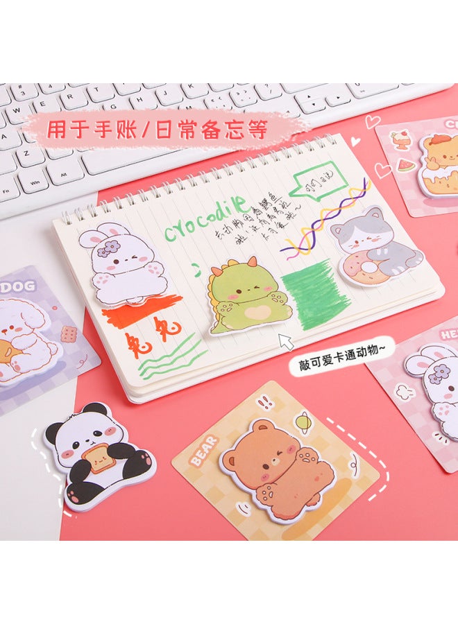 HELPS Cartoon Animal Special-shaped Sticky Notes Customized Style Student Office Notes Message Note Pad Thickeneded Note Paper - Image 2