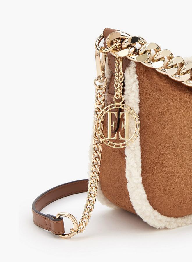 ELLE Trim Accent Crossbody Bag with Detachable Strap - Image 4