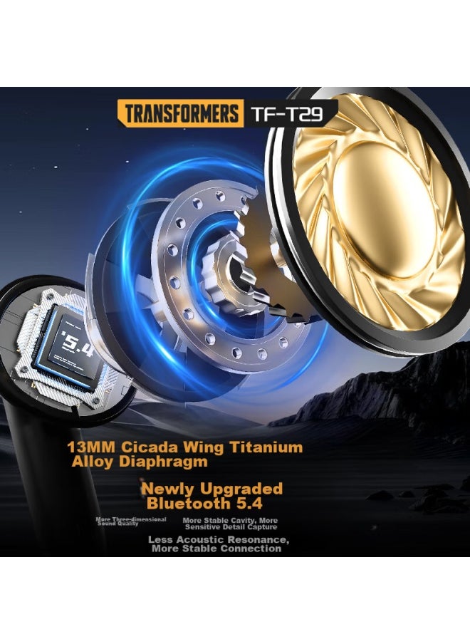 Transformers Bluetooth Earphones, In-ear Design With Battery Display, True Wireless, Smart Noise Cancellation, Long Battery Life, High Sound Quality, For Music, Gaming, Sports, Running, Low Latency, Compatible With Apple And Huawei