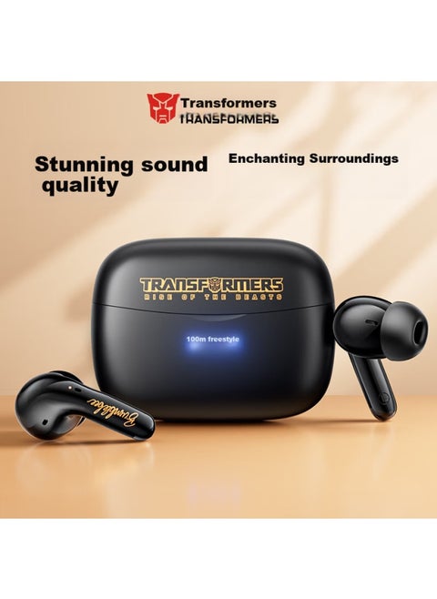 Transformers Bluetooth Earphones, In-ear Design With Battery Display, True Wireless, Smart Noise Cancellation, Long Battery Life, High Sound Quality, For Music, Gaming, Sports, Running, Low Latency, Compatible With Apple And Huawei