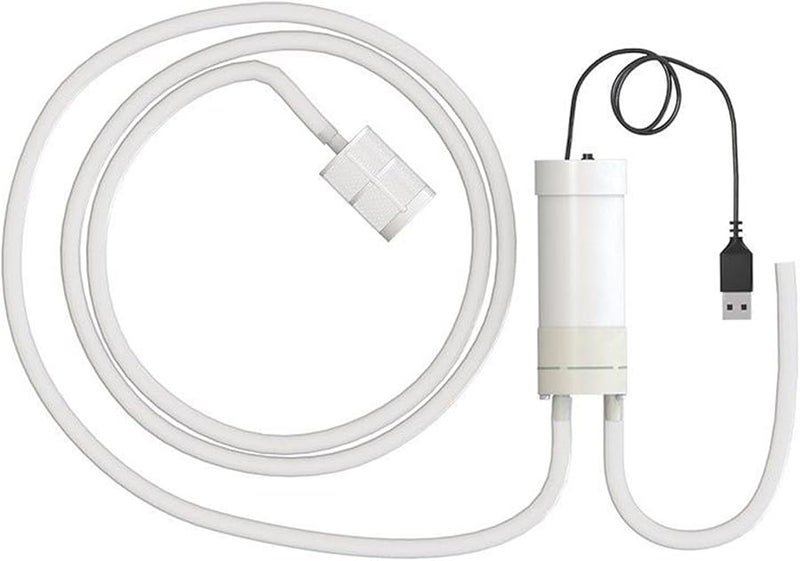 مضخة سيفون كهربائية ذاتية الشفط لصنع البيرة والنبيذ، مدمجة ومقاومة للتسرب مع أنبوب بطول 1 متر - Image 1