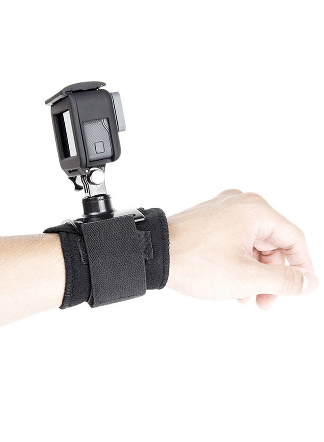 O Ozone Adjustable Wrist Strap Mount for GoPro 360 Degree Rotating Arm Mount Strap Compatible with DJI OSMO Action 2 Insta 360 ONE RS and Other Action Cameras -Black  - Image 4