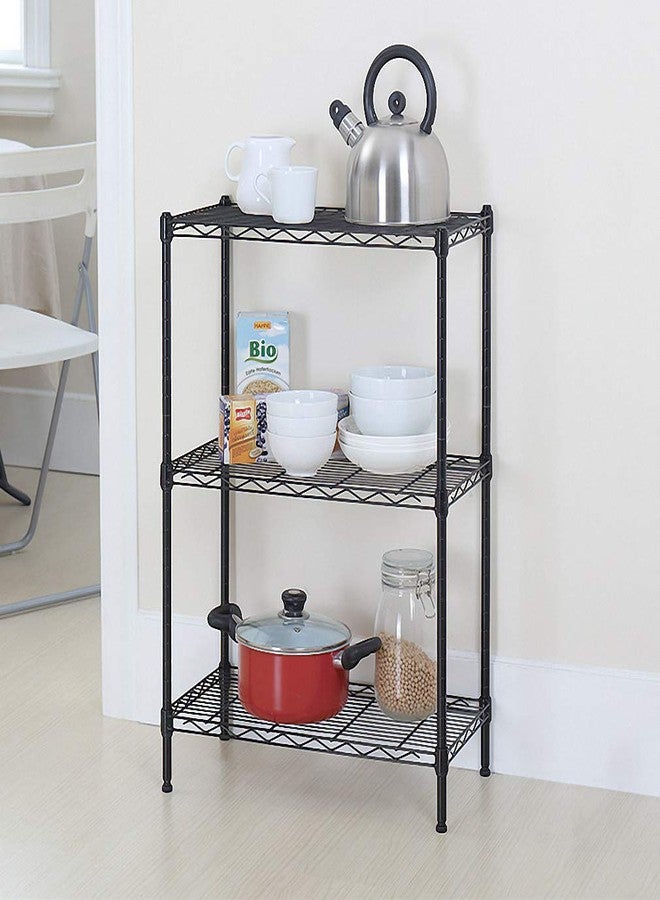 BestOffice 3 Wire Shelving Unit Garage NSF Wire Shelf Metal Large Storage Shelves Heavy Duty Height Adjustable Commercial Grade Steel Layer Shelf Rack Organizer for Kitchen Bathroom Bedroom-13x23x30 - Image 3