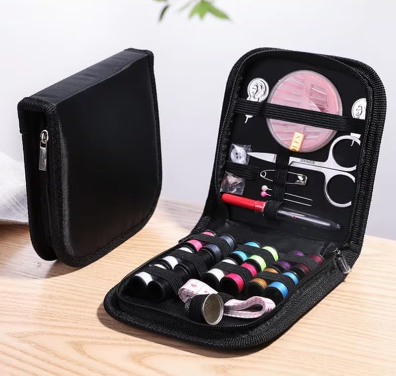 Ngel Multifunction Household Sewing Kit Set || DIY Sewing Kit With Scissors, Thimbles, Threads, Needles, Measure Tape Measure, Organizer Bag || Mini Sewing Kit For Beginner, Travel, Home (Pack Of 1) (Sewing Kit) - Image 2