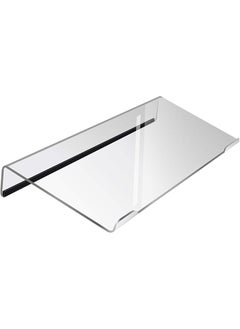 Computer Keyboard Stand Clear Acrylic Keyboard Tray With Rubber Strip，Ticker Acrylic Keyboard Riser（Holder） For Easy Ergonomic Typing And Working At Home And Office Upgrade With Rubber Strip