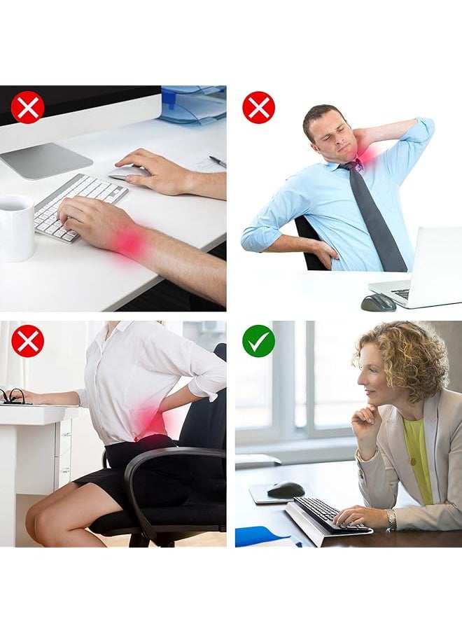 erorex - Computer Keyboard Stand Clear Acrylic Keyboard Tray With Rubber Strip，Ticker Acrylic Keyboard Riser（Holder） For Easy Ergonomic Typing And Working At Home And Office Upgrade With Rubber Strip - Image 1