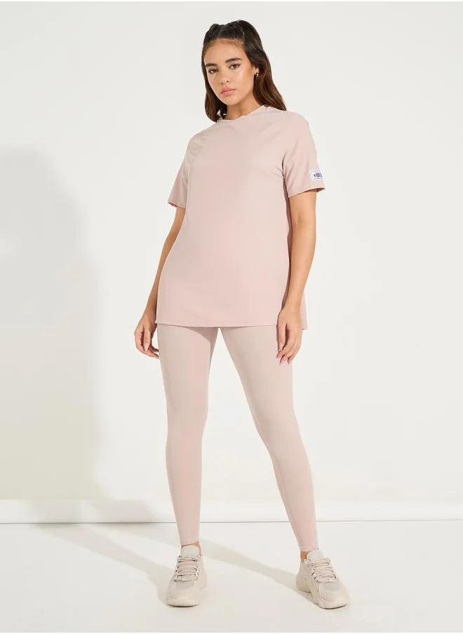 Styli Gymspire Edition - Label & Back Text Short Sleeve Top