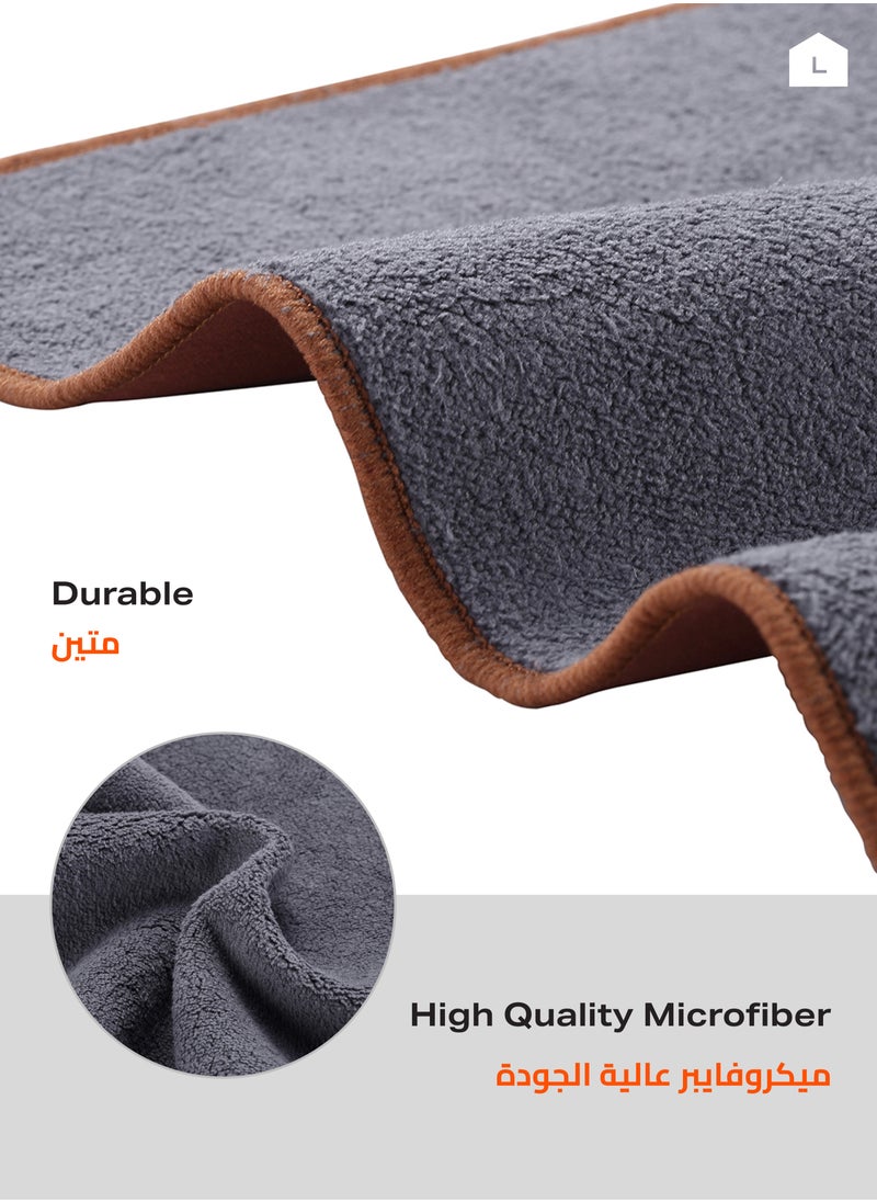 LAWAZIM Car Cleaning Wipers - 2 Piece, 30x30cm - Lint and Streak Free Soft Microfiber Towels for Auto Detailing, Car Drying, and Polishing - Ideal for Windshields, Wax Removal, and Household Cleaning  - Image 3