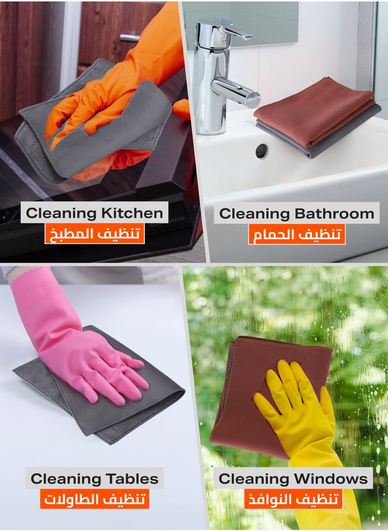LAWAZIM Car Cleaning Wipers - 2 Piece, 30x30cm - Lint and Streak Free Soft Microfiber Towels for Auto Detailing, Car Drying, and Polishing - Ideal for Windshields, Wax Removal, and Household Cleaning  - Image 4