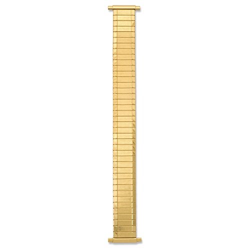 Speidel Mens Stainless Steel Comfortable Stretch Watch Band Gold Replacement Strap 1622mm Straight End with No Clasp - Image 3