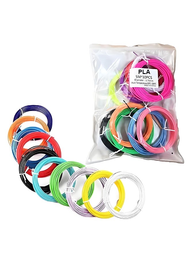 Wish Plus Filament for 3D Printing Pen for Kid's Multi-Functional and Perfect for Creative Art Easy to Use Birthday Gift for Boys and Girls (Extra Filament) - Image 1