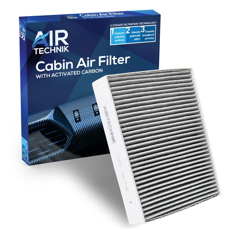 AirTechnik CF11472 Cabin Air Filter w/Activated Carbon | Fits BMW 328i 2012-2016, 328i xDrive 2014-2016, 320i 2013-2018, 320i xDrive 2013-2018, 428i 2014-2016