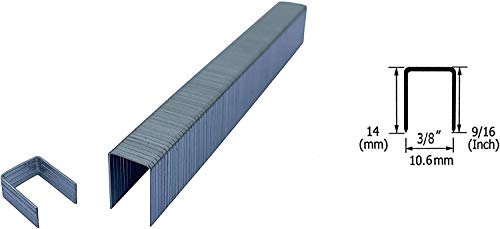 3PLUS T50/14 20 Gauge 3/8-Inch(10.6mm) Crown 9/16-Inch Leg Length Galvanized Fine Wire Staples, 5,000 per Box - Image 4