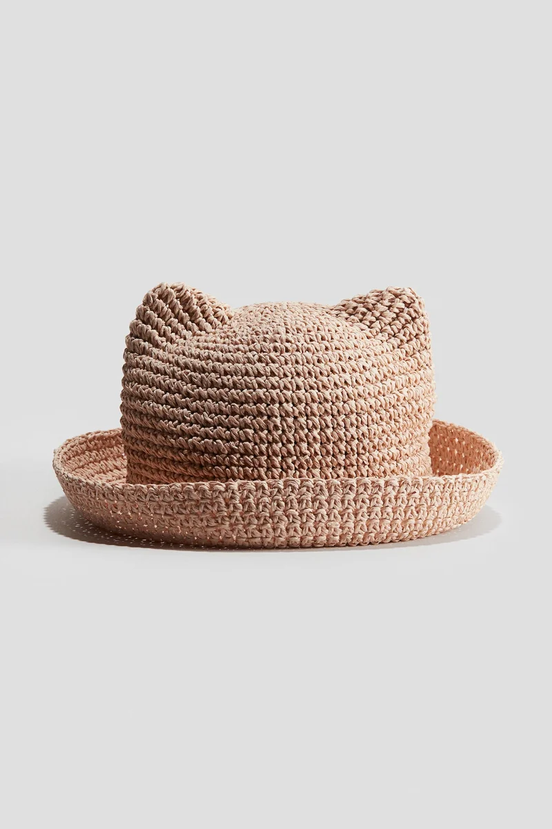 H&M Ear-topped straw hat