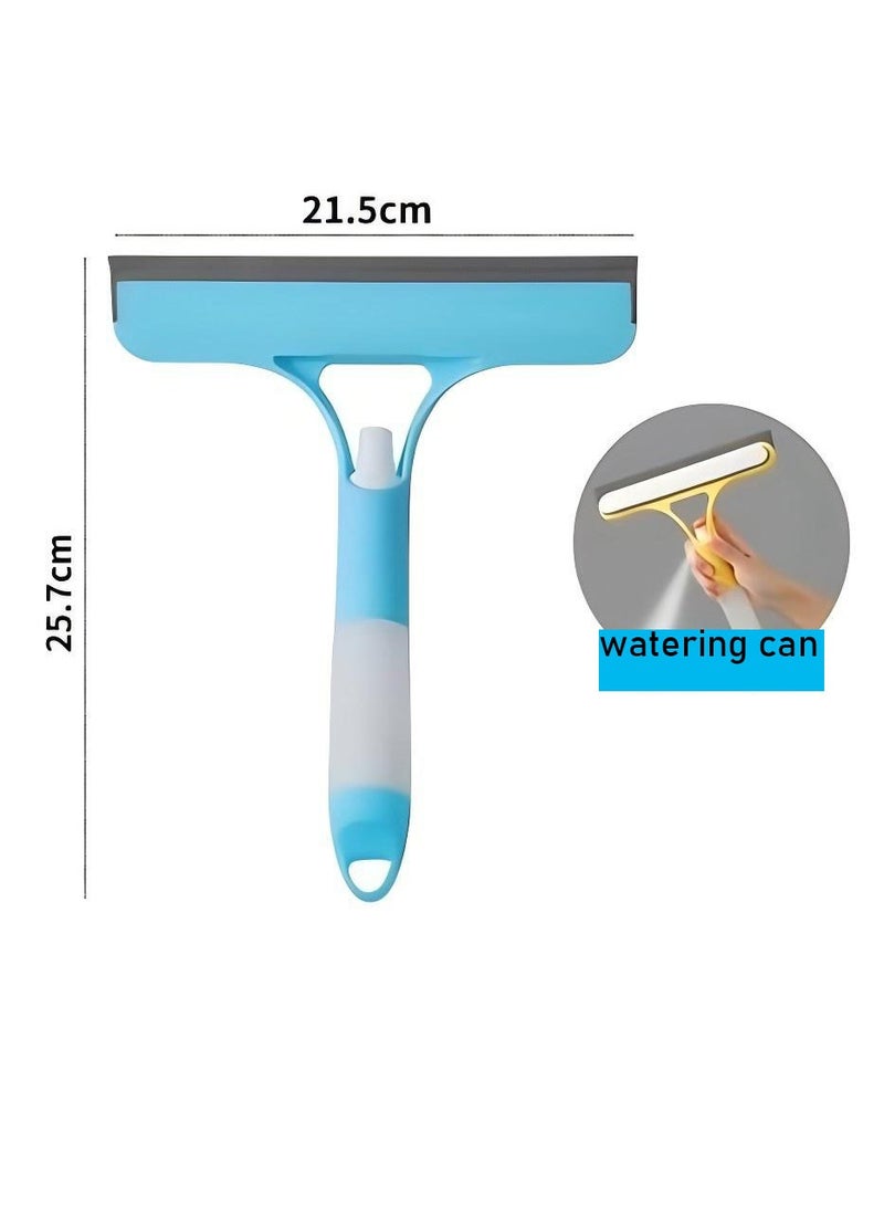 كومبي ممسحة زجاج متعددة الوظائف مع علبة سقاية، مثالية لتنظيف المرايا والنوافذ والسيارات، تتضمن ملحقات الحمام - Image 4