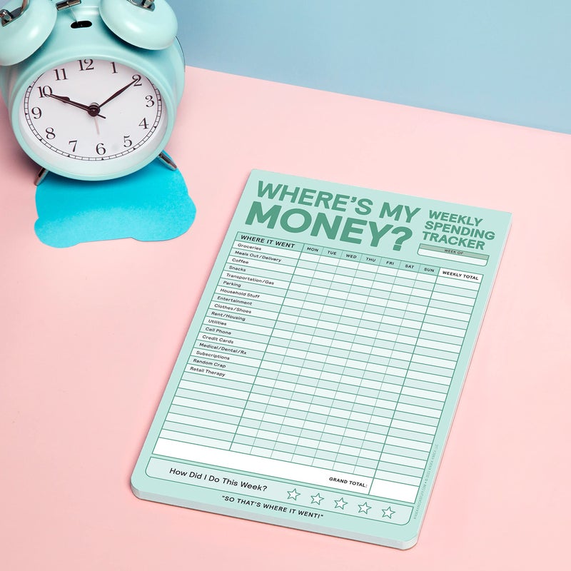 Knock Knock Weekly Money Tracker Pad, Weekly Spending Tracker Budget Pad (Pastel Version), 6 x 9-inches - Image 4