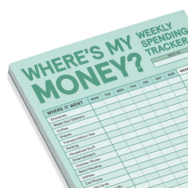 Knock Knock Weekly Money Tracker Pad, Weekly Spending Tracker Budget Pad (Pastel Version), 6 x 9-inches - Image 3
