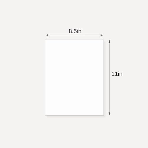 Somime 10 Pack Backing Boards, 8.5x11 Uncut White Mats Matboards, Acid-Free Backerboards for Art Prints, Ideal for Photos, Pictures, Prints, and Frames - Image 2