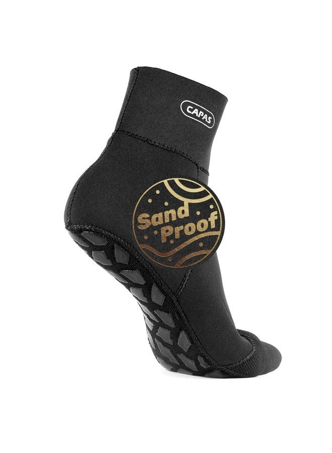 Capas 2mm Neoprene Socks, Beach Volleyball Sand Proof Socks, Wetsuit Diving Socks Keep Warm for Men Women, 2mm-black, S - Image 1
