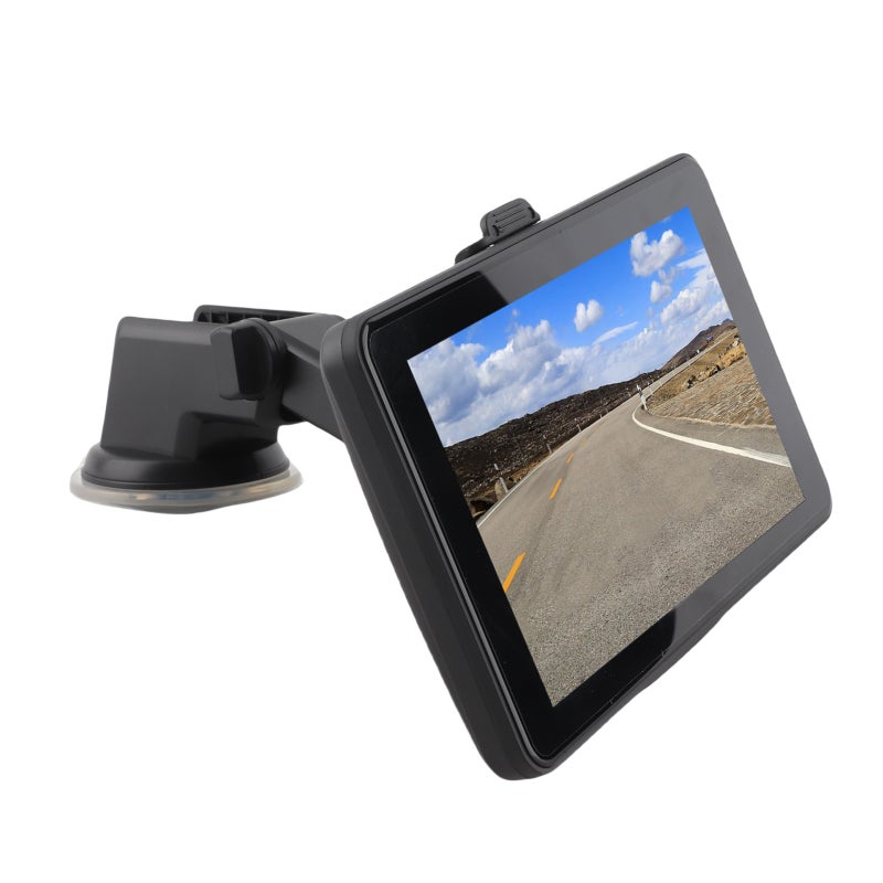 نظام تحديد المواقع GPS بشاشة لمس 7 بوصة 256 ميجابايت 8 جيجابايت مع توجيه صوتي - نظام ملاحة محمول FM مع خرائط ثلاثية الأبعاد للسيارات والشاحنات والحافلات - Image 2