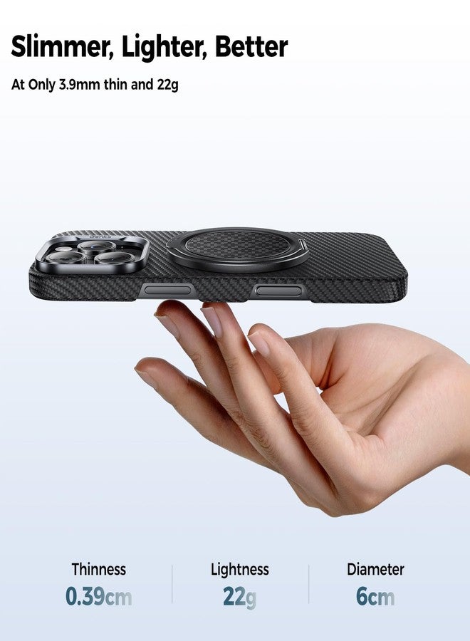 بينكس حامل ومقبض هاتف مغناطيسي من بينكس أرمور بوب، متوافق مع ماج سيف، حامل حلقي للهاتف قابل للتعديل بزاوية 360 درجة، متوافق مع سلسلة آيفون 16/15/14/13/12، تصميم متين من الكيفلار - Image 5