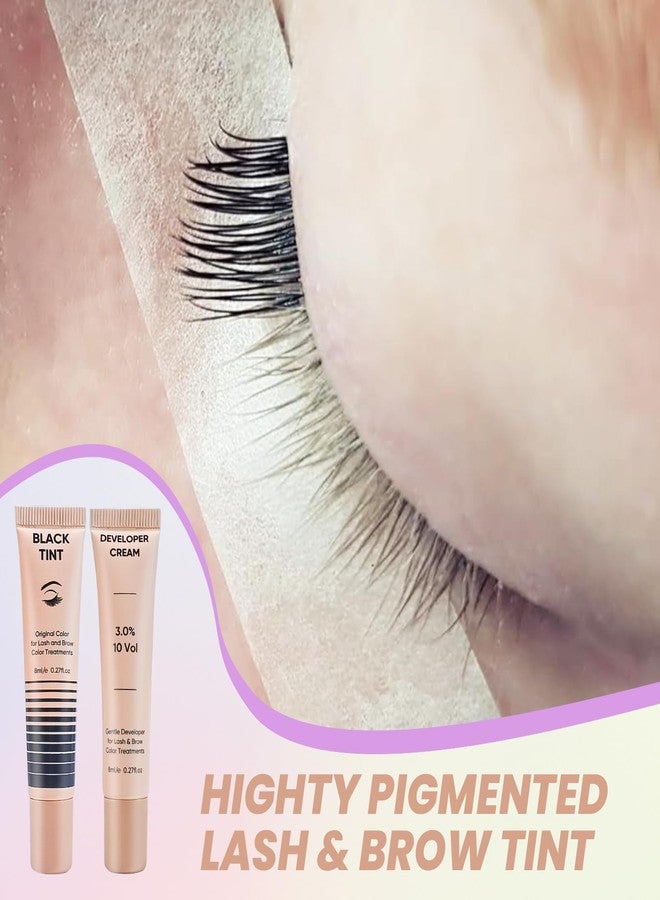 PERMANIA Lash Lift and Black Kit, Full Tube Design Brow Lamination Kit Salon Grade Instant Curling & Coloring With Detailed Instruction - Image 3