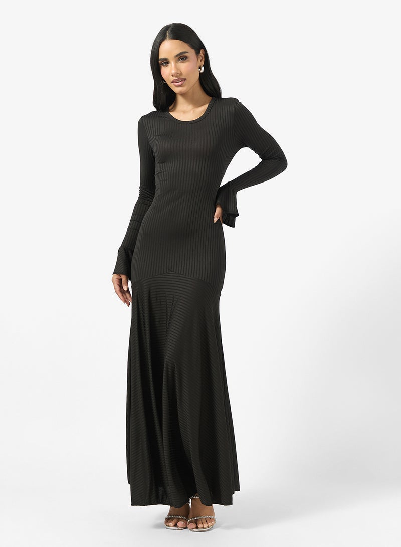 جينجر فستان  لاين من دوب ويست مع ثنيات - Image 1