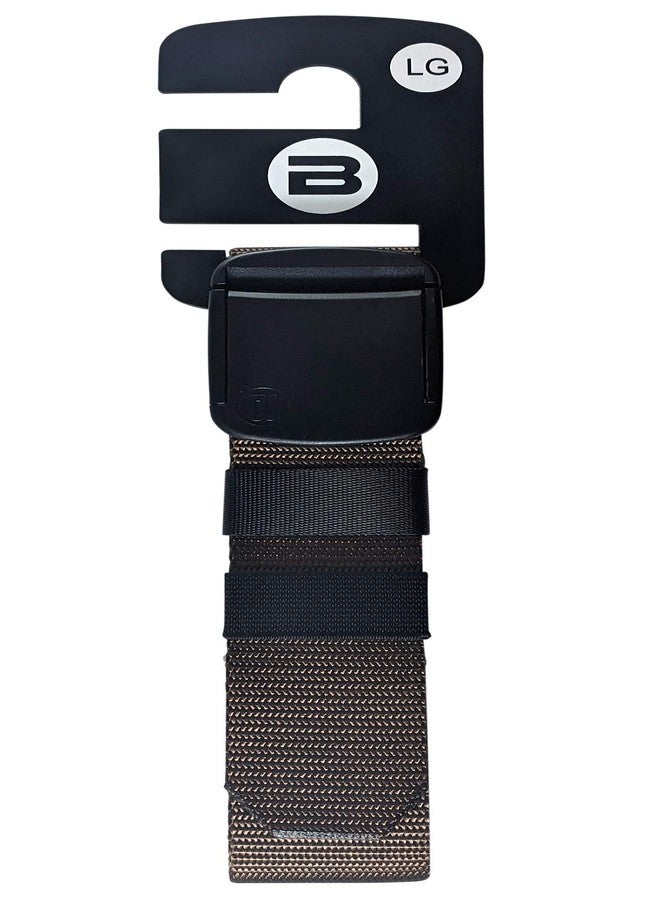 BETTA 1.5 Inch Wide Men's Nylon Web Belt with High-Strength Adjustable Buckle (Large, Brown) - Image 5