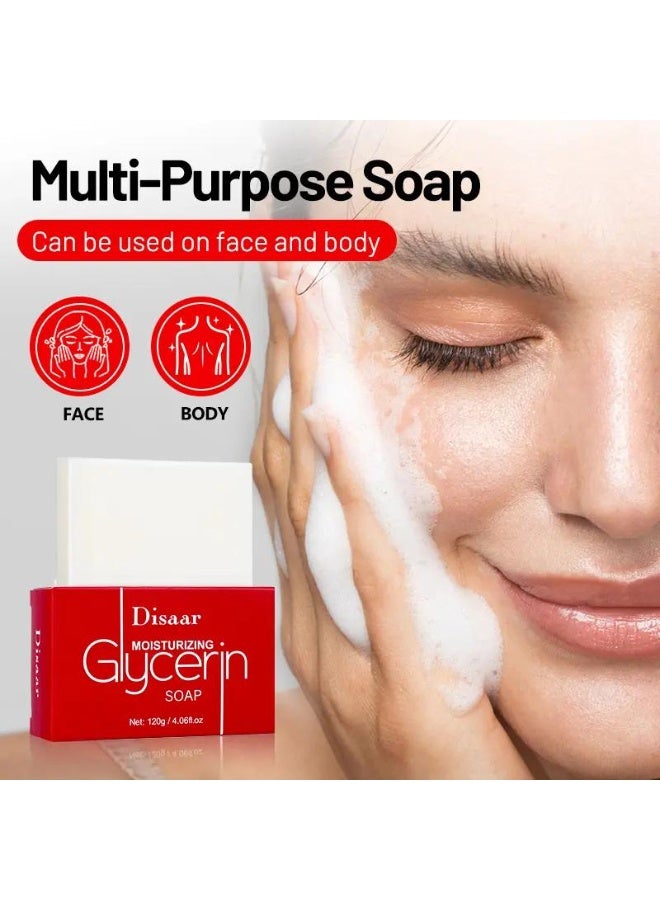 ديسار صابون ديسار 120 غرام من صابون الجلسرين المرطب، خلاصة الحليب والعسل الطبيعي، يُنقي المسام، يُفتح البشرة بعمق. - Image 5
