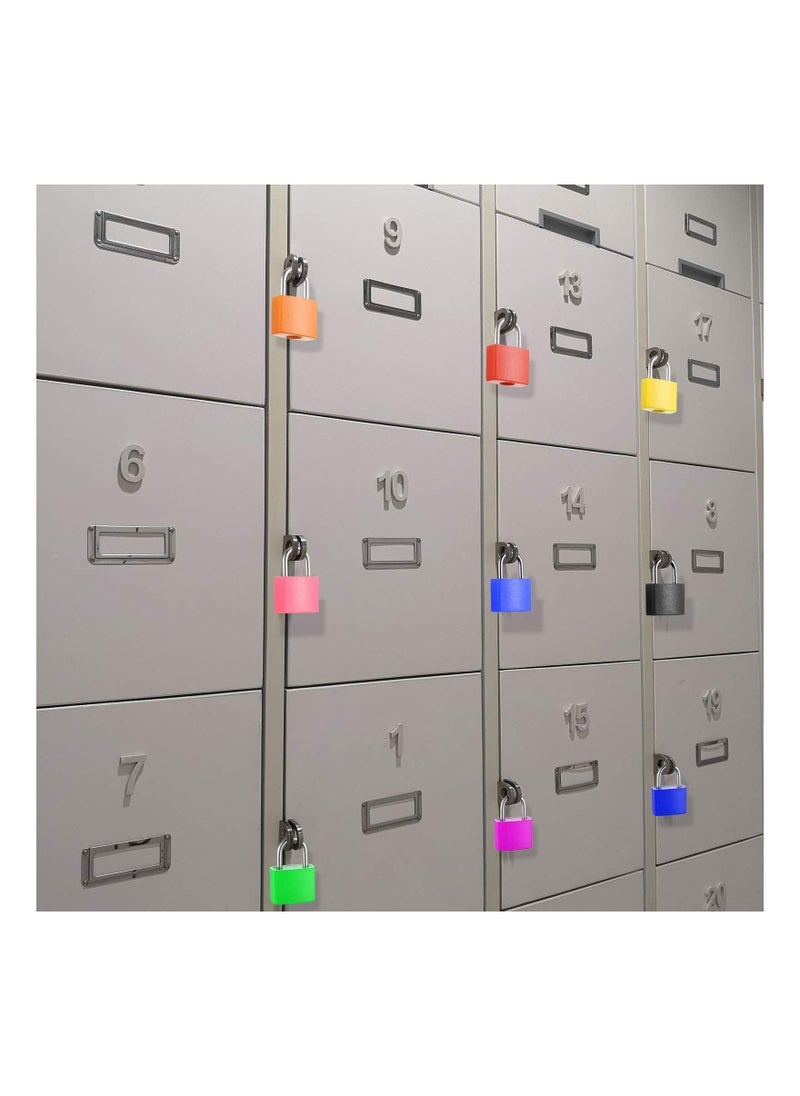 Suitcase Locks with Keys, Colored Plastic Casing Padlock Small Luggage Metal Mini Used for Student Bag Journal gy Bank, for School Gym Classroom Matching Game Travel (Fresh Color, 6 Pieces) - Image 4