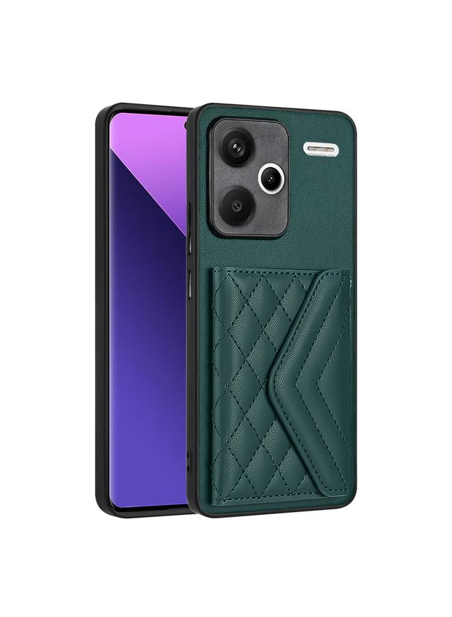 The Bros Case For Xiaomi Redmi Note 13 Pro+ Rhombic Texture Card Bag RFID Phone Case