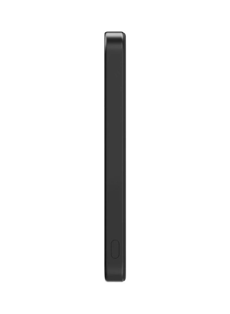PITAKA Pitaka Aramid Fiber Magnetic Power Bank – Qi2 Certified, 15W Wireless Fast Charging, 5000mAh, Compact, Lightweight & Strong Magnetic Attachment for Phone - Black Grey  - Image 2