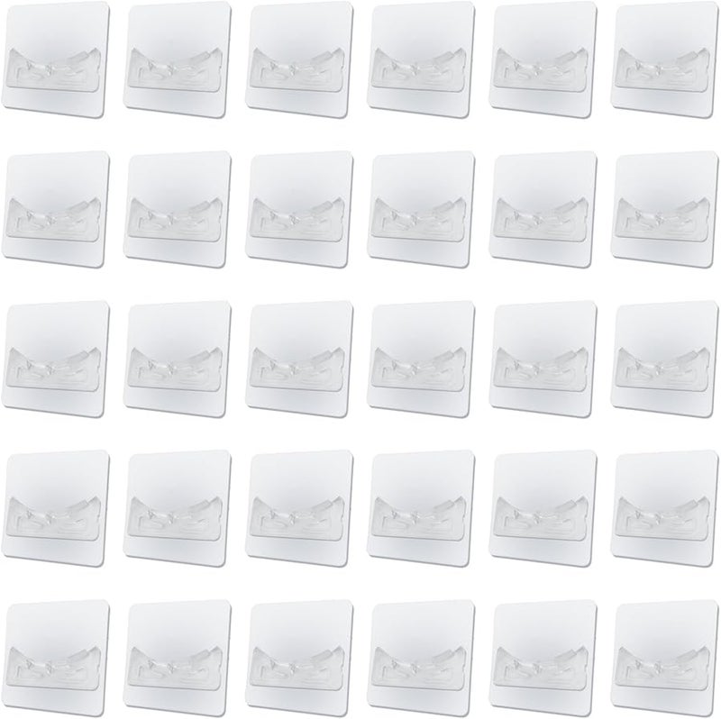 خطافات حائط كبيرة بدون حفر لقضبان الستائر 30 قطعة، قوية التثبيت وآمنة الإزالة - Image 5