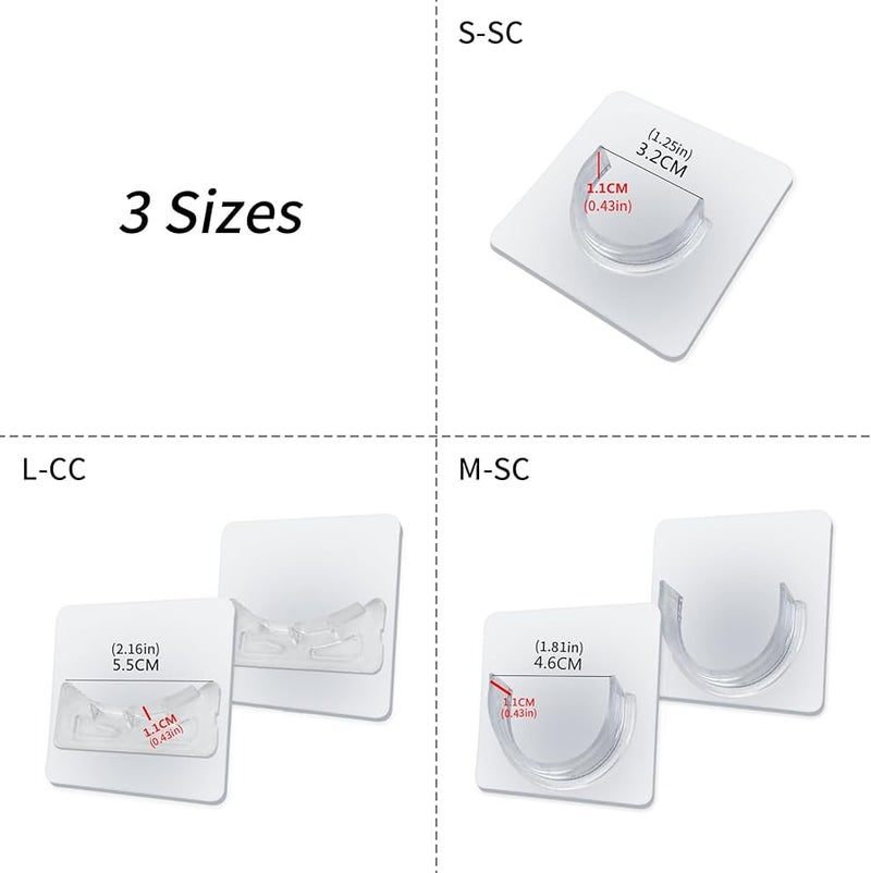 خطافات حائط كبيرة بدون حفر لقضبان الستائر 30 قطعة، قوية التثبيت وآمنة الإزالة - Image 4