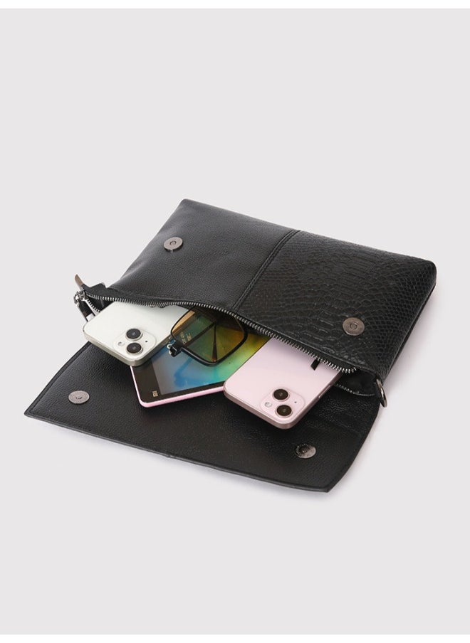 Rup Art Women Crocodile Pattern Clutch Banquet Handbag - Elegant & Sophisticated Evening Bag with Luxurious Texture  - Image 3
