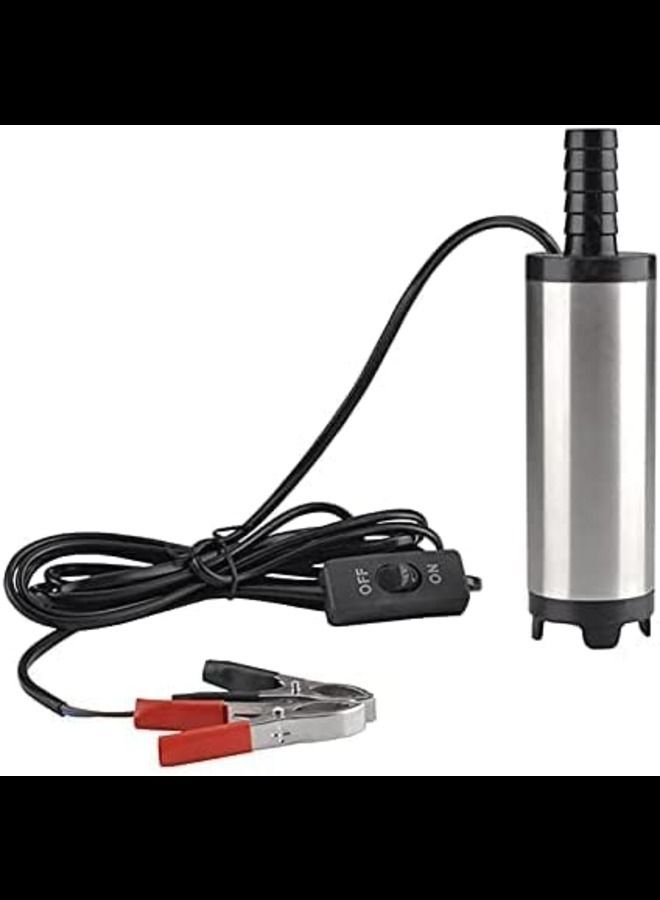 ABBASALI 24V Fuel Transfer Pump Submersible Water Pump Mini Electric Oil Pump with Filter for Automotive  - Image 1