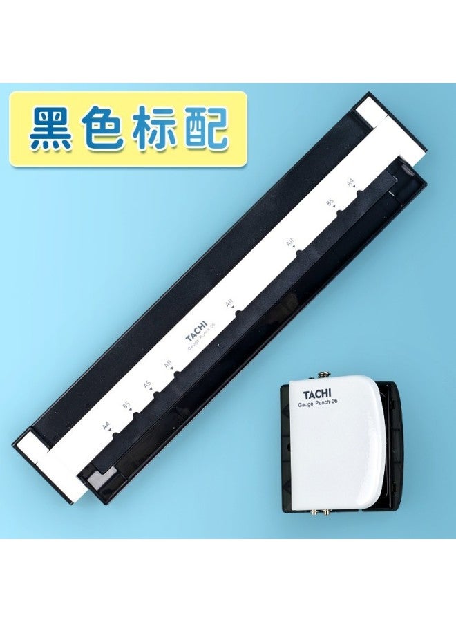 Tachi Handheld Hole Puncher 30 Hole Hand Push Multifunctional Coil Student Stationery Test Paper Office Bill Puncher - Image 1