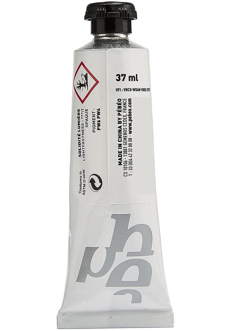 Pebeo - Pebeo 37 ml XL Studio Fine Oil Paint Titanium White - Image 1