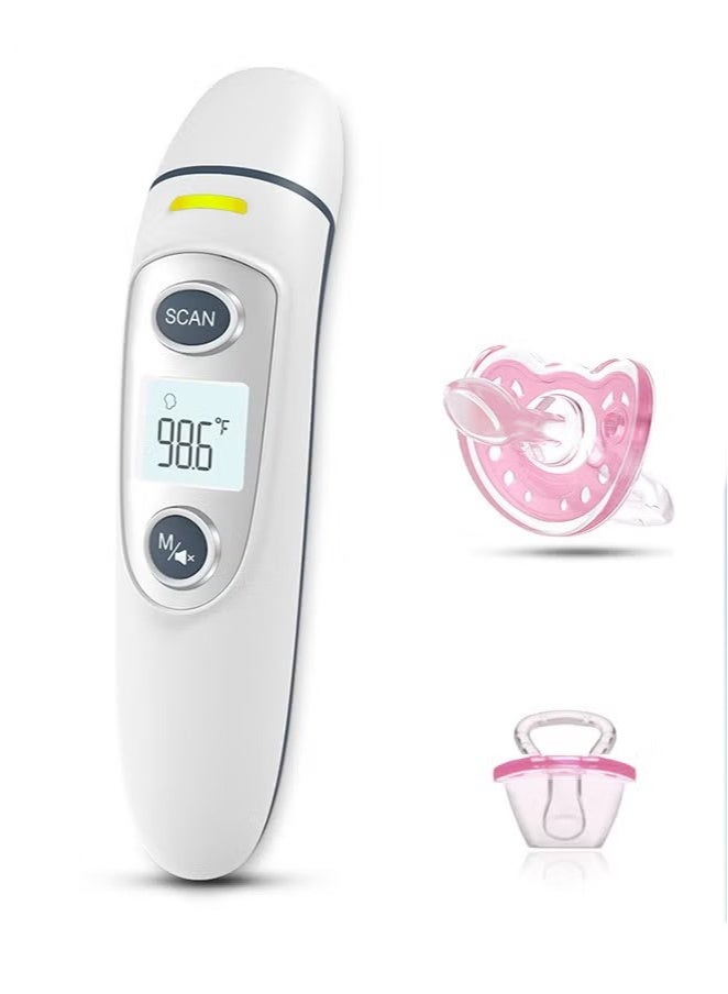 Gonice No-Touch Infrared Thermometer for Baby, 3-in-1 Thermometer for Ear, Forehead and Room, Accurate Reading with Large Display, Memory Recall, Fever Alarm (with a Pacifier) - Image 1