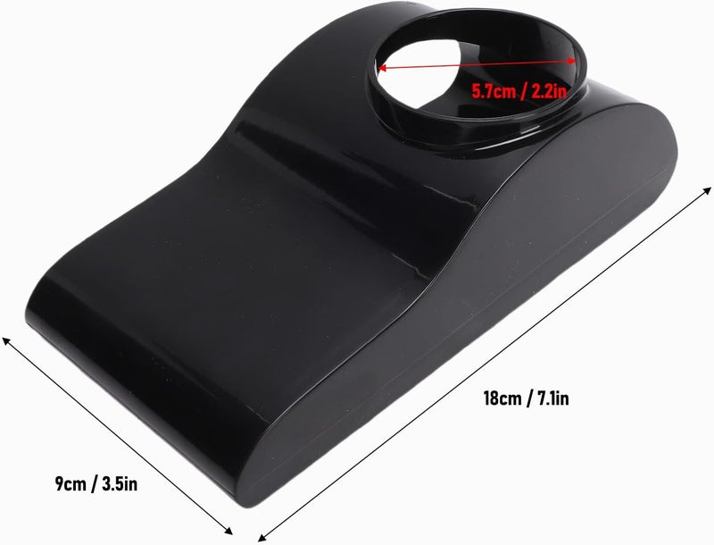 Tyenaza Aquarium Underground Tunnel, Plastic Aquarium Underground Hideout Cave for Fish Shrimp Fish Tank Decor (Black) - Image 2