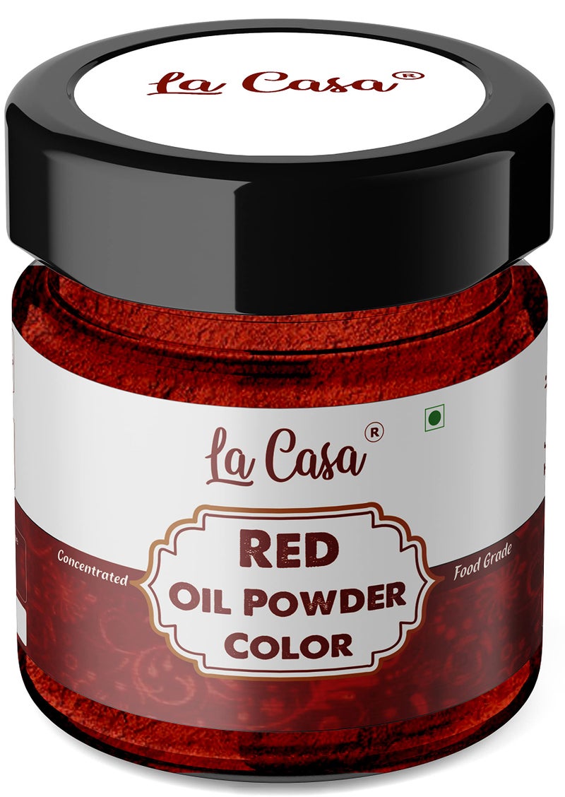 La Casa Oil Powder Food Color-RED | Highly Concentrated Edible Color | 10ml | - Image 1