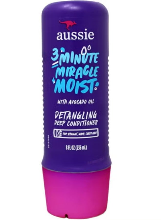 أوسي بلسم 3 مينت ميراكل العميق + ترطيب + لمعان مع الأفوكادو وزيت الجوجوبا الأسترالي، 236 مل - Image 4