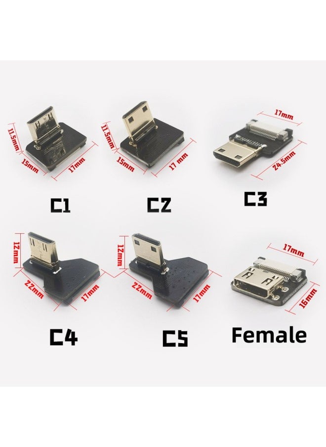 Generic - Camera PTZ Raspberry Pi Monitor FPV Micro Mini HDMI Flexible Cable 4K HD Video Cable FPC-Color:Mother A- Mother D-Line Length:20cm - Image 1
